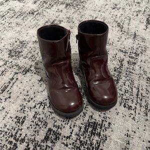 Zara Kids Burgundy Boots